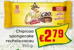Bolama Chipicao spongecake recheio cacau promoção