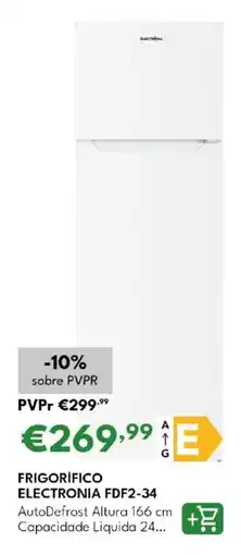 Radio Popular Frigorífico electronia FDF2-34 promoção