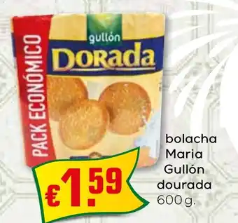 Bolama bolacha Maria Gullón dourada promoção