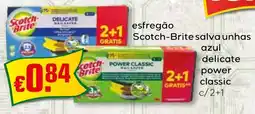 Bolama esfregão Scotch-Brite salva unhas azul delicate power classic c/2+1 promoção