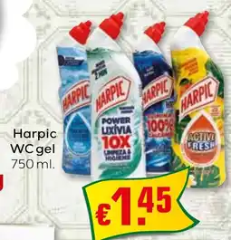 Bolama Harpic WC gel promoção