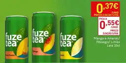 Recheio Fuze Tea Manga e Ananás/ Pêssego/ Limão promoção