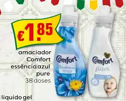Bolama amaciador Comfort essência azul pure 38 doses promoção