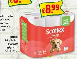 Bolama papel higiénico Scottex gigante c/18 rolos promoção