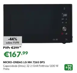 Radio Popular Micro-ondas lg mh 7265 dps promoção
