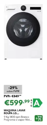 Radio Popular Maquina lavar roupa lg... promoção