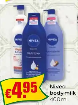 Bolama Nivea body milk promoção