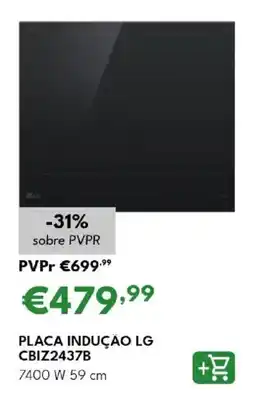 Radio Popular Placa indução LG 7400W 59cm promoção