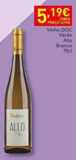 Recheio Vinho DOC Verde Allo Branco promoção