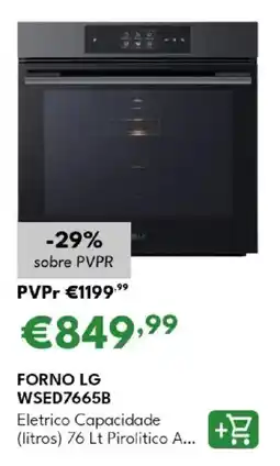 Radio Popular Forno lg WSED7665B promoção