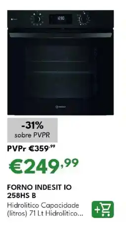 Radio Popular Forno indesit IO 258HS B promoção