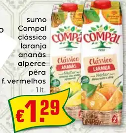 Bolama sumo Compal clássico laranja ananás alperce pêra f. vermelhos promoção