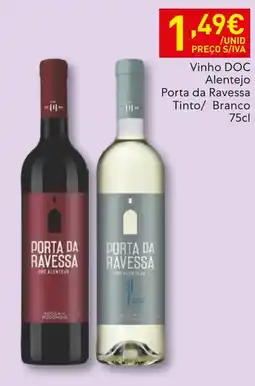 Recheio Vinho DOC Alentejo Porta da Ravessa promoção