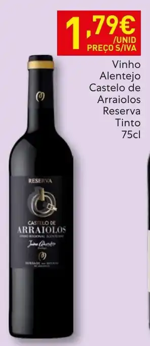 Recheio Vinho Alentejo Castelo de Arraiolos Reserva Tinto promoção