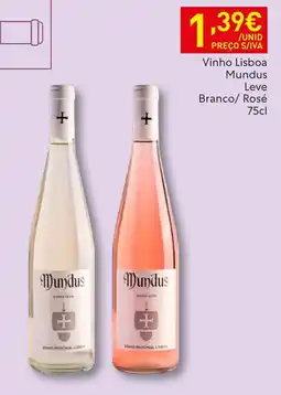 Recheio Vinho Lisboa Mundus Leve promoção