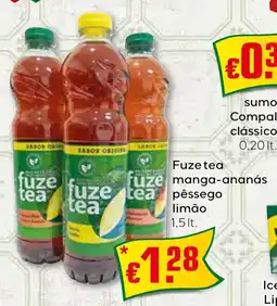 Bolama Fuze tea manga-ananás pêssego limão promoção