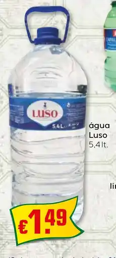 Bolama água Luso promoção
