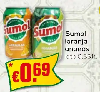 Bolama Sumol laranja ananas promoção