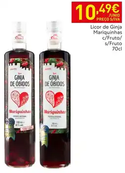 Recheio Licor de Ginja Mariquinhas c/Fruto/ s/Fruto promoção