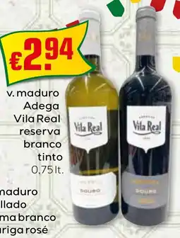 Bolama v. maduro Adega Vila Real reserva branco tinto promoção