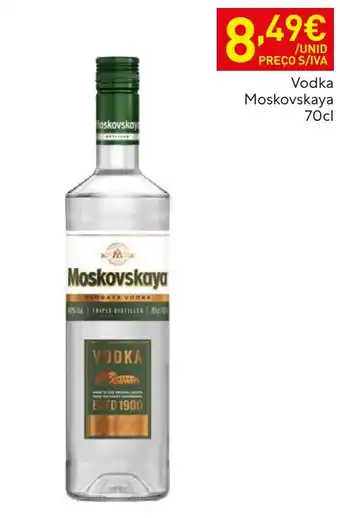 Recheio Vodka Moskovskaya promoção