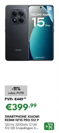 Radio Popular Smartphone xiaomi redmi nt15 pro 512 p promoção