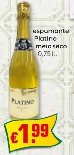 Bolama espumante Platino meio seco promoção