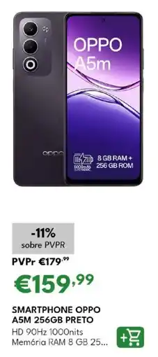 Radio Popular Smartphone oppo a5m 256gb preto promoção
