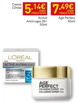 Recheio Creme L'Oréal Active Antirrugas 35+ promoção