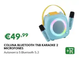 Radio Popular Coluna bluetooth tnb karaoke 2 microfones promoção