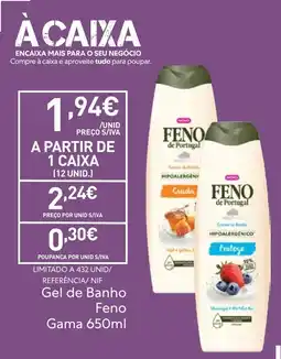 Recheio Gel de Banho Feno promoção
