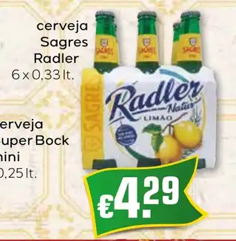 Bolama cerveja Sagres Radler promoção