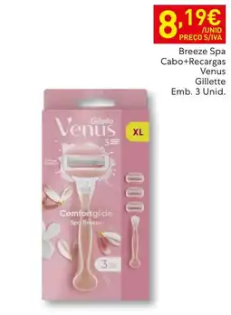 Recheio Breeze Spa Cabo+Recargas Venus Gillette promoção