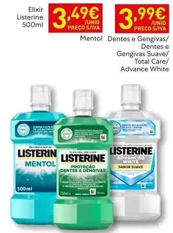 Recheio Elixir Listerine Mentol promoção