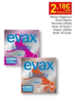 Recheio Penso Higiénico Evax Liberty Normal c/Abas promoção