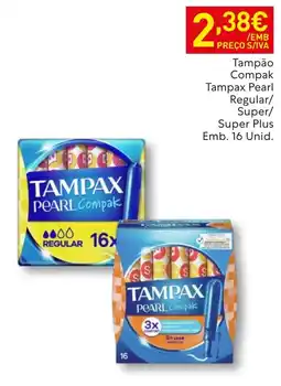 Recheio Tampão Compak Tampax Pearl Regular/ Super/ Super Plus promoção