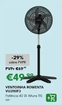 Radio Popular Ventoinha rowenta VU3110F3 promoção