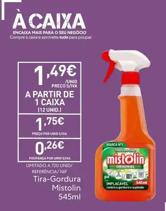 Recheio Tira-Gordura Mistolin promoção