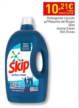 Recheio Detergente Líquido p/Máquina de Roupa Skip Active Clean 100 Doses promoção