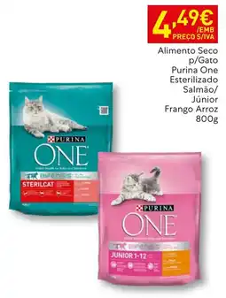 Recheio Alimento Seco p/Gato Purina One Esterilizado Salmão/ Júnior Frango Arroz promoção