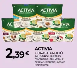 Miranda Supermercados Activia fibras e probió. bifidius promoção