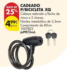 Pingo Doce Cadeado p/bicicleta xq promoção