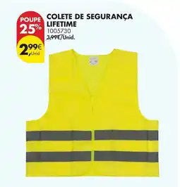 Pingo Doce Colete de segurança lifetime promoção