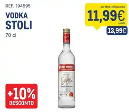 Makro Vodka stoli promoção