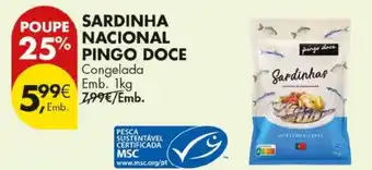 Pingo Doce Sardinha nacional pingo doce promoção