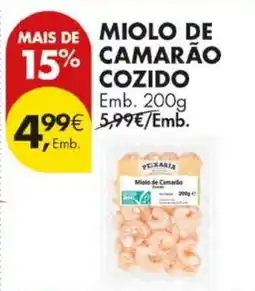 Pingo Doce Miolo de camarlio cozido promoção