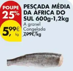 Pingo Doce Pescada média da áfrica do sul 600g-1,2kg promoção