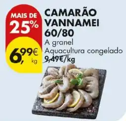 Pingo Doce Camarão vannamei 60/80 promoção