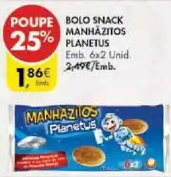 Pingo Doce Bolo Snack Manhazitos Planetus promoção