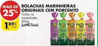 Bolachas Marinheiras Originais cem Porcento 200g